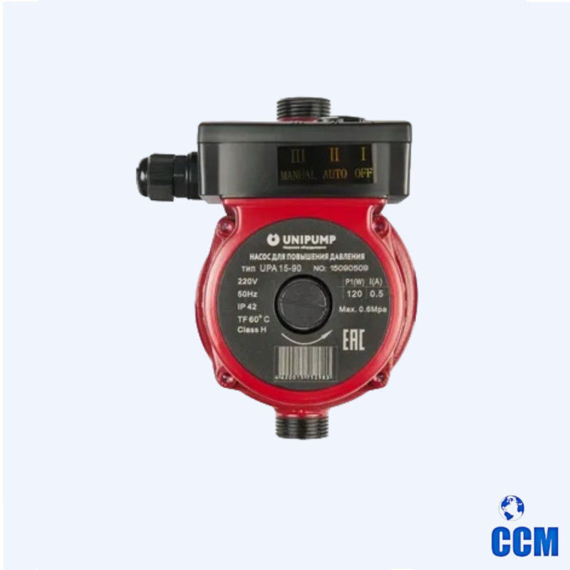 Насос UNIPUMP UPА 15-90 160 (для пов. давления) (с гайк.) 44898