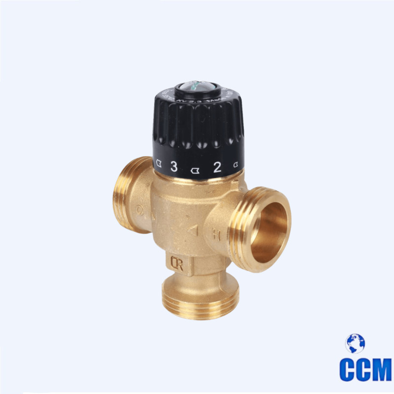 Клапан термостат. смесительный для ситем отопл. и ГВС 1" НР 30-65°С KV 2,3 (STOUT) SVM-0125-236525