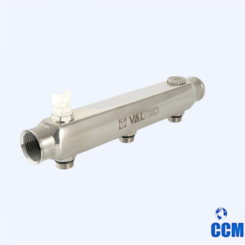 Коллектор из нерж.ст. Lм/о=100мм 1", 4х1/2" VTc.510.SS.060404