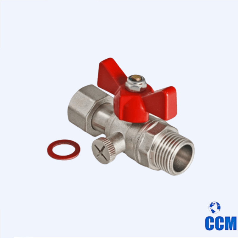 Кран шаровой для манометра 1/2"нар -1/4"вн. VT.806.N.0402