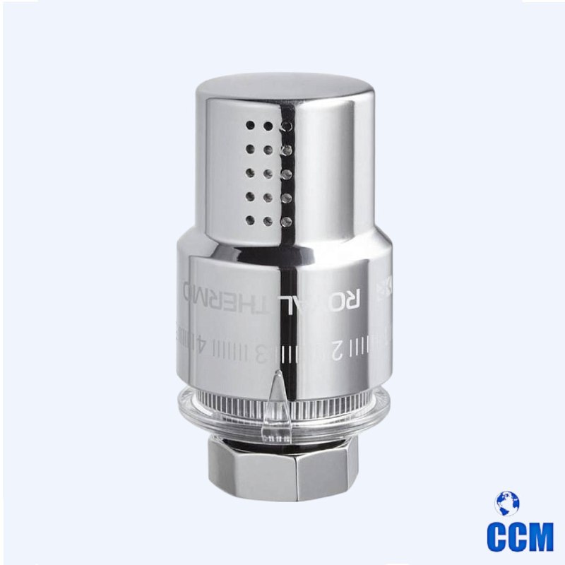Термоголовка жидкостная ROYAL THERMO М30х1,5 (хром)