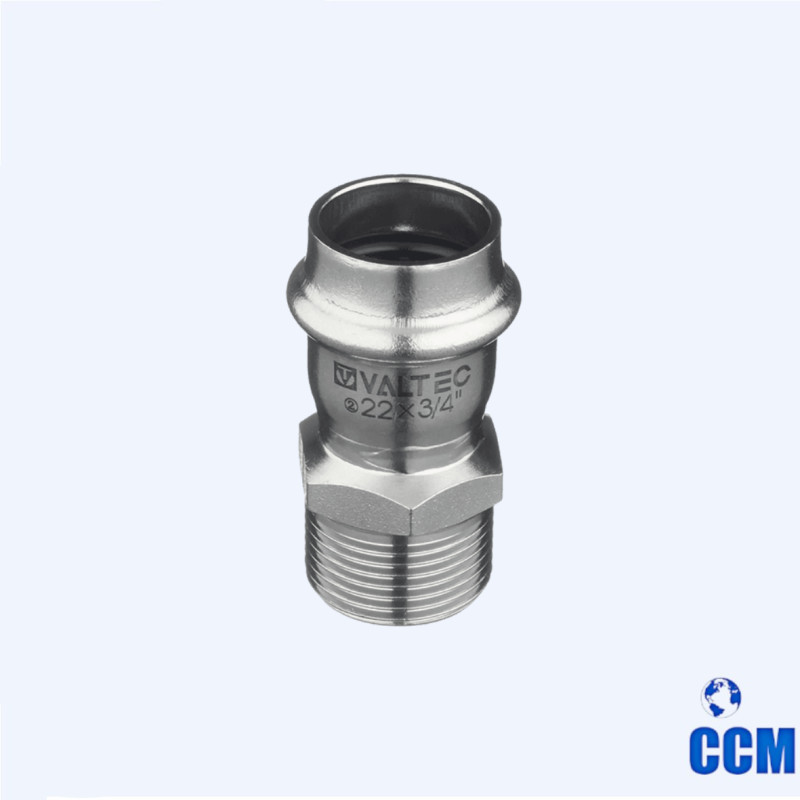 Соединитель нерж. сталь с нар.р. 22х3/4" VTi.901.I.002205
