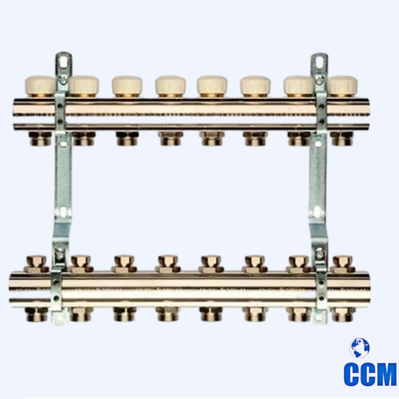 Группа коллекторная General Fittings (Itaty) 1" 3/4x10 с расходомерами, латунь 650071N100510U-1