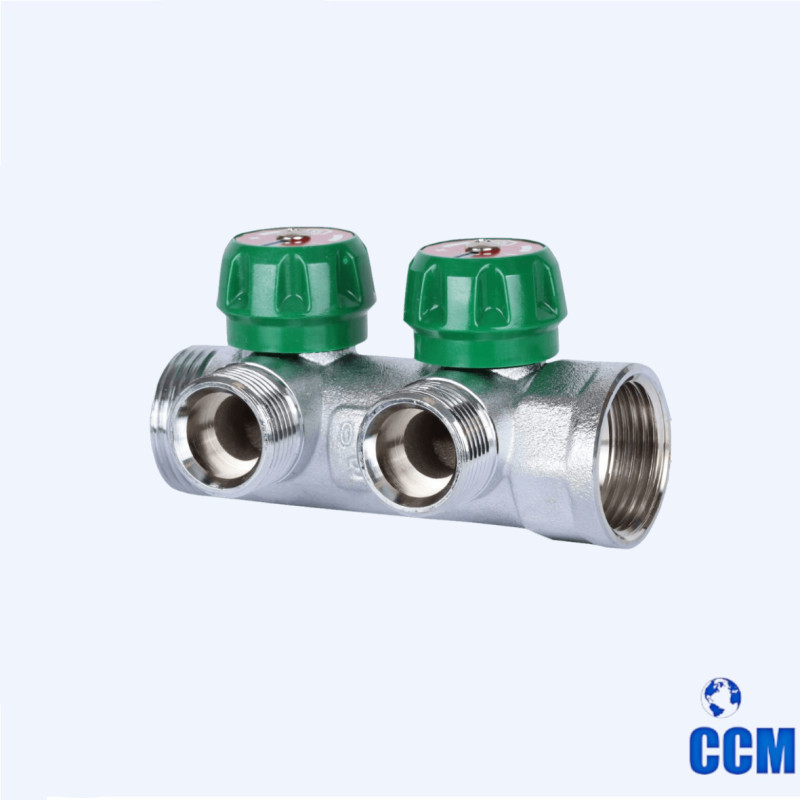 Коллектор регулирующий 1", 2 отвода 3/4"ЕК STOUT SMB-6850-013402