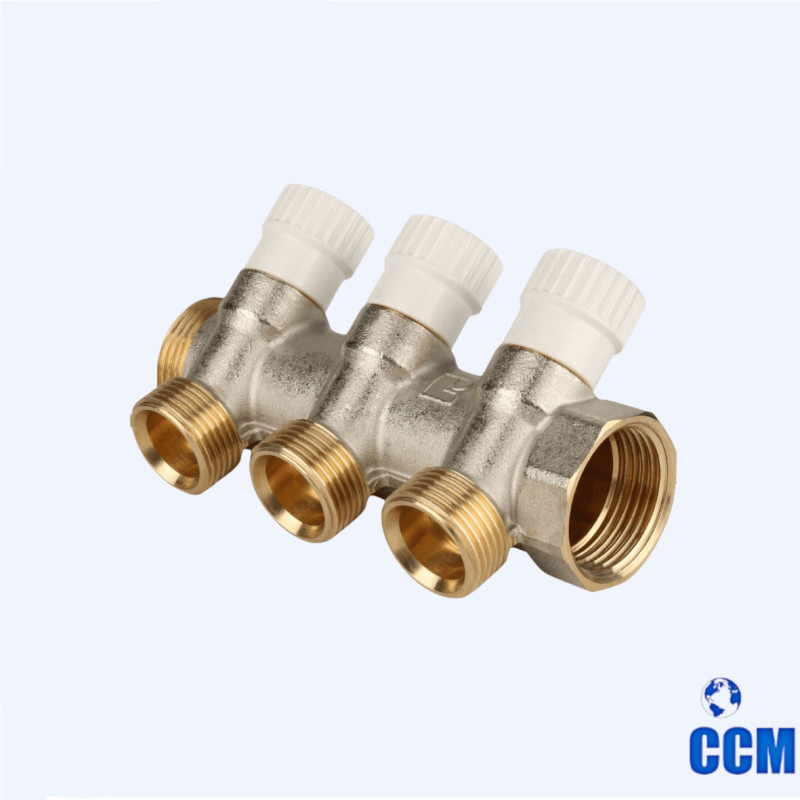 Коллектор распределительный 1", 3 отвода 3/4"EK STOUT SMB 6851 013403