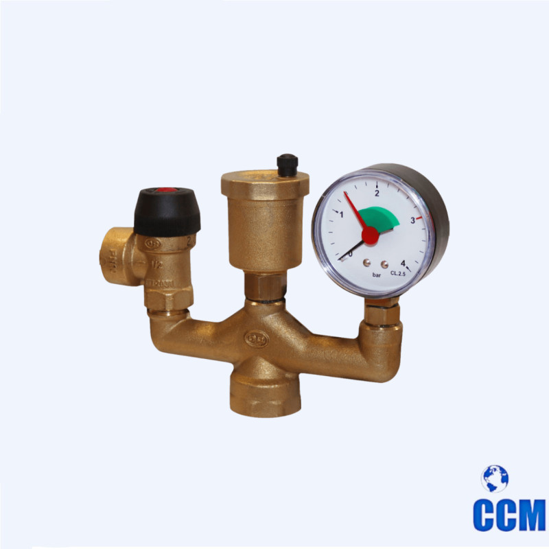 Группа безопасности котла 1 STOUT (до 50 кВт) (без изоляции) SVS-0040-015025