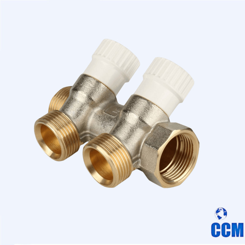 Коллектор распределительный 3/4", 2 отвода 3/4"EK STOUT SMB 6851 343402