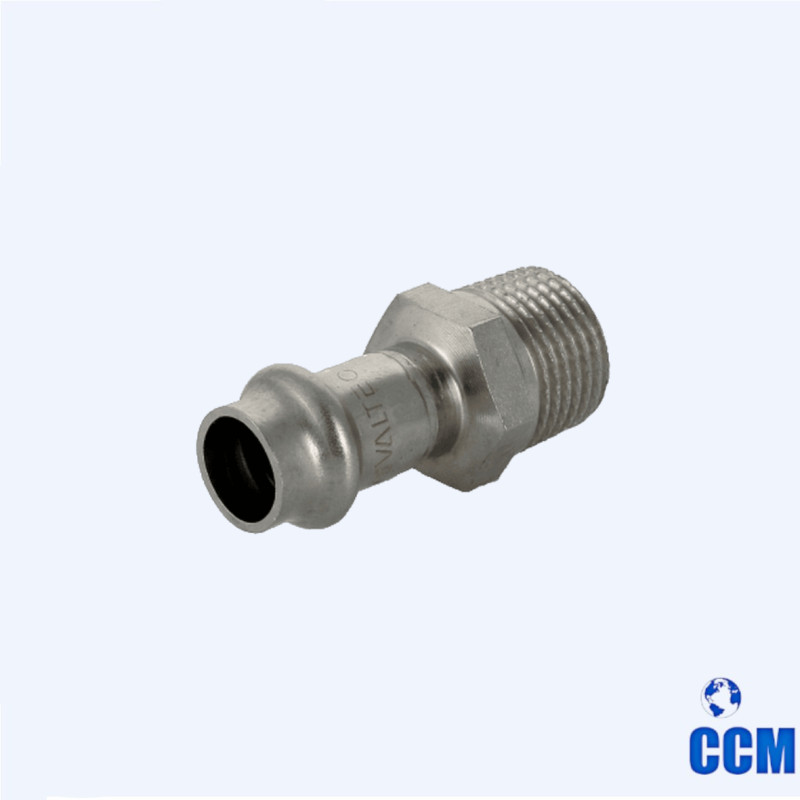 Соединитель нерж. сталь с нар.р. 15х3/4" VTi.901.I.001505