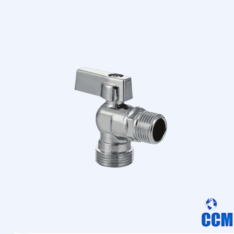 Кран шаровый угловой для подкл. с/т приборов 1/2"х1/2" нр/нр VT.392.N.04