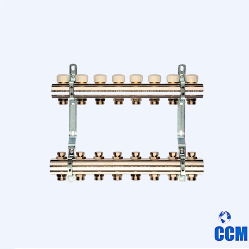 Группа коллекторная General Fittings (Itaty) 1" 3/4x8 без расходомеров, латунь 650093N100508U