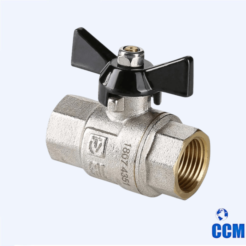 Кран VALTEC PERFECTшаровый 3/4" вн/вн бабочка VT.317.N.05