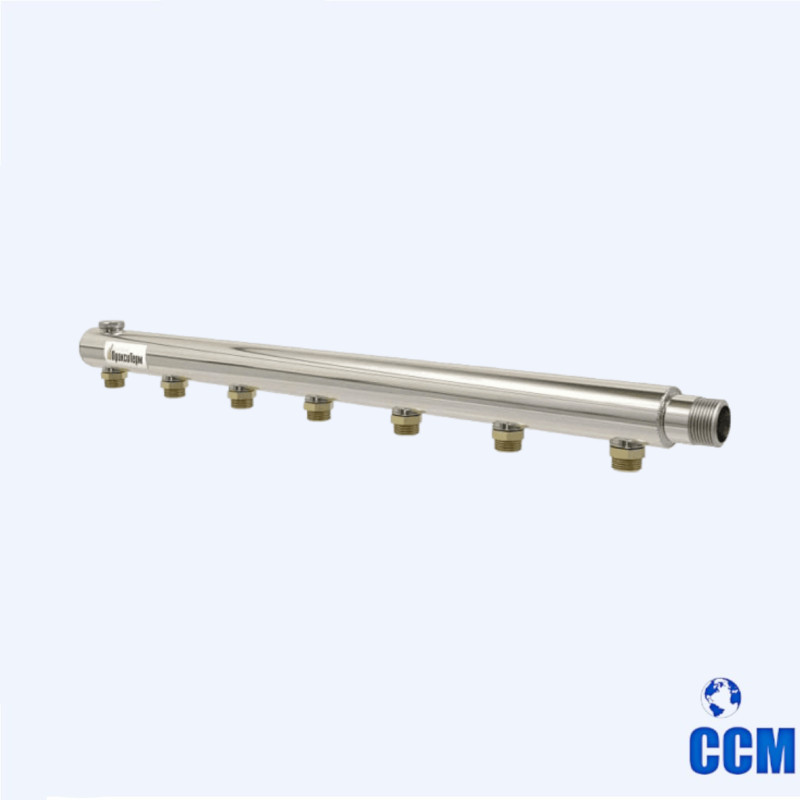 Коллектор этажный из нержавеющей стали Ду 32 11/4", 11х1/2" STc.105.1 030211