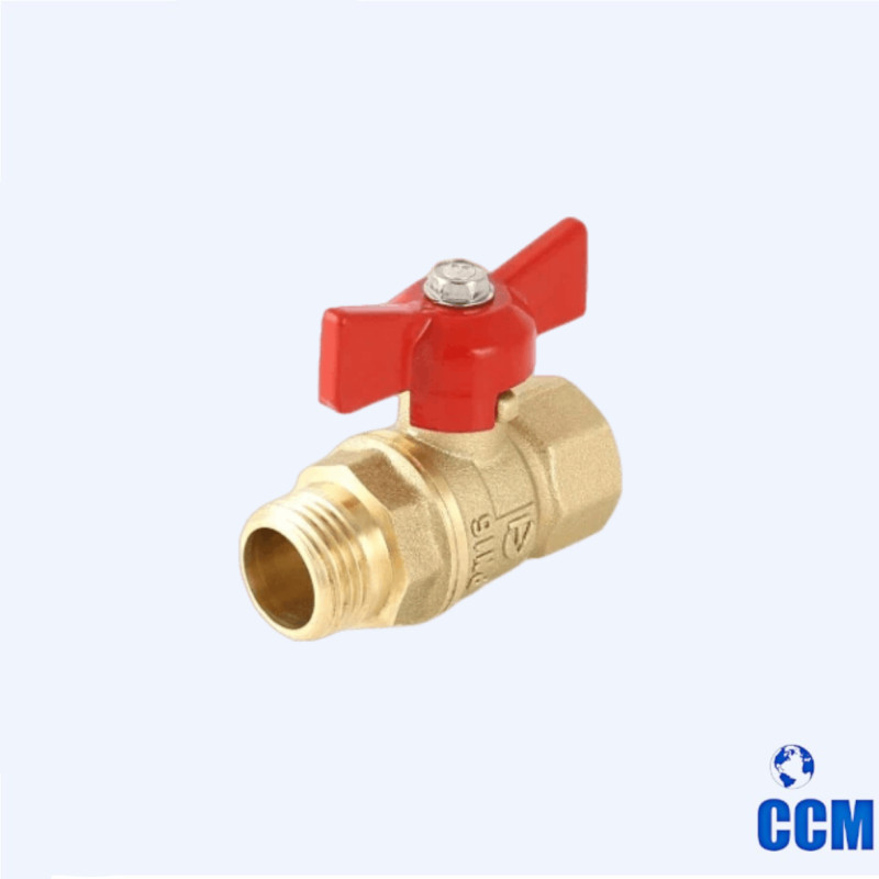 Кран шаровый СТАНДАРТ вн/нр 1/2 (Ду15) б. (PN40) VT.123.GN.04