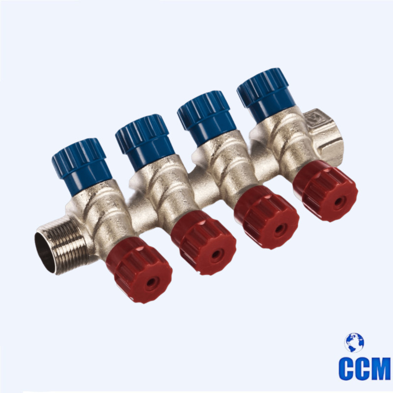 Коллектор 3/4 х 4 вых.1/2 нр рег. VTc.560.N.0504