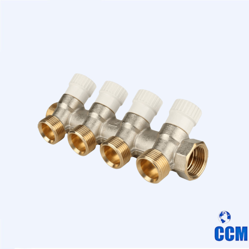 Коллектор распределительный 3/4", 4 отвода 3/4"EK STOUT SMB 6851 343404