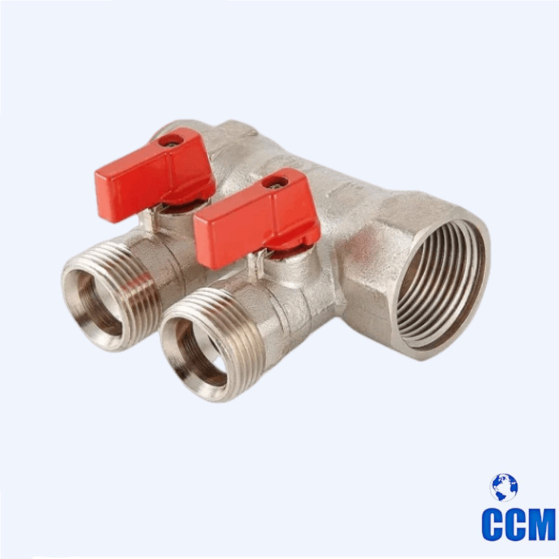 Коллектор 1", 2 x3/4E отсеч. VTc.580.NE.0602