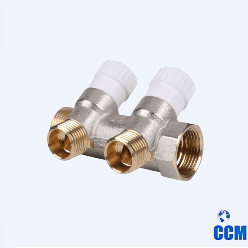 Коллектор распределительный 3/4", 2 отвода 1/2" STOUT SMB 6851 341202