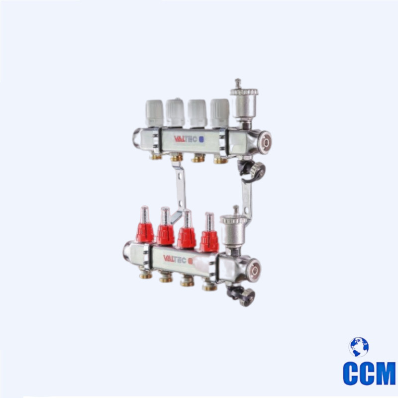 Группа коллекторная нерж., 1", 10 x 3/4", "евроконус" VTc.586.EMNX.0610