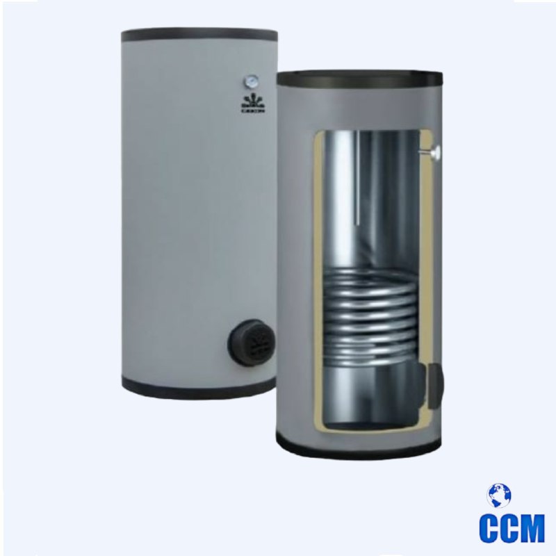 Бойлер 150 л с 1-я ТО Gekon HWB 150 1HE 30 кВт напольный INOX GKB1501N