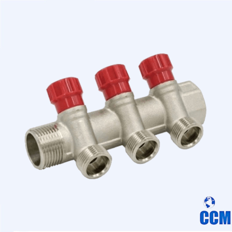 Коллектор с шаровым краном 3/4" х 16 EK - 3 выхода VIER VR503