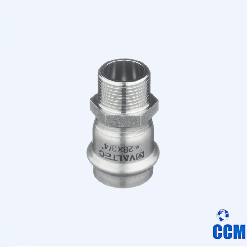 Соединитель нерж. сталь с нар.р. 28 мм х3/4" VTi.901.I.002805