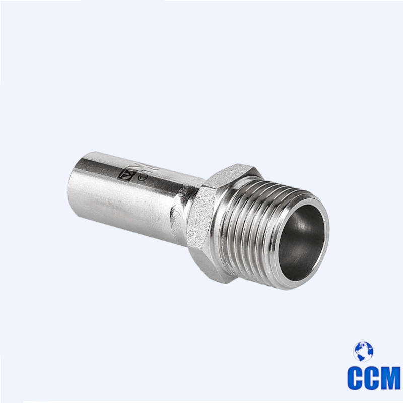 Вставка резьбовая нерж. сталь с нар.р. 15х1/2" VTi.906.I.001504