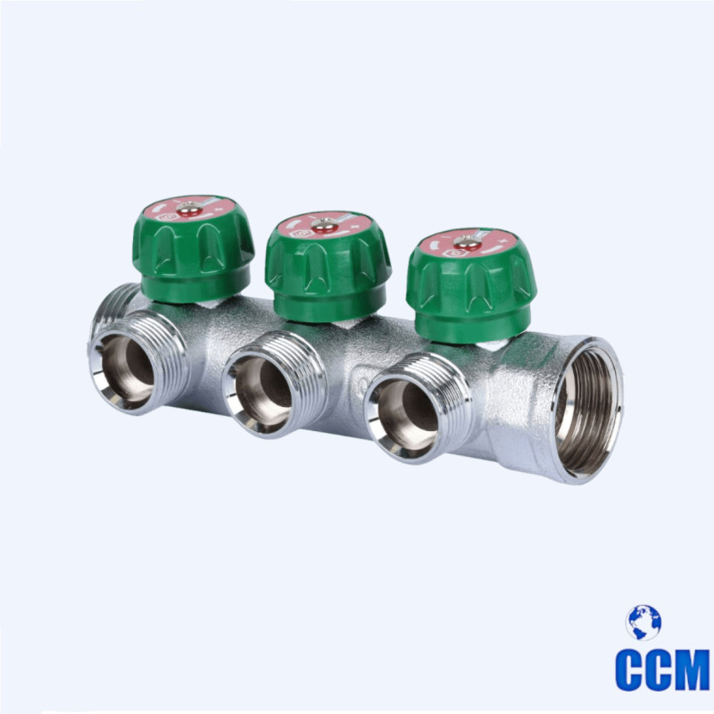 Коллектор регулирующий 1", 3 отвода 3/4"ЕК STOUT SMB-6850-013403