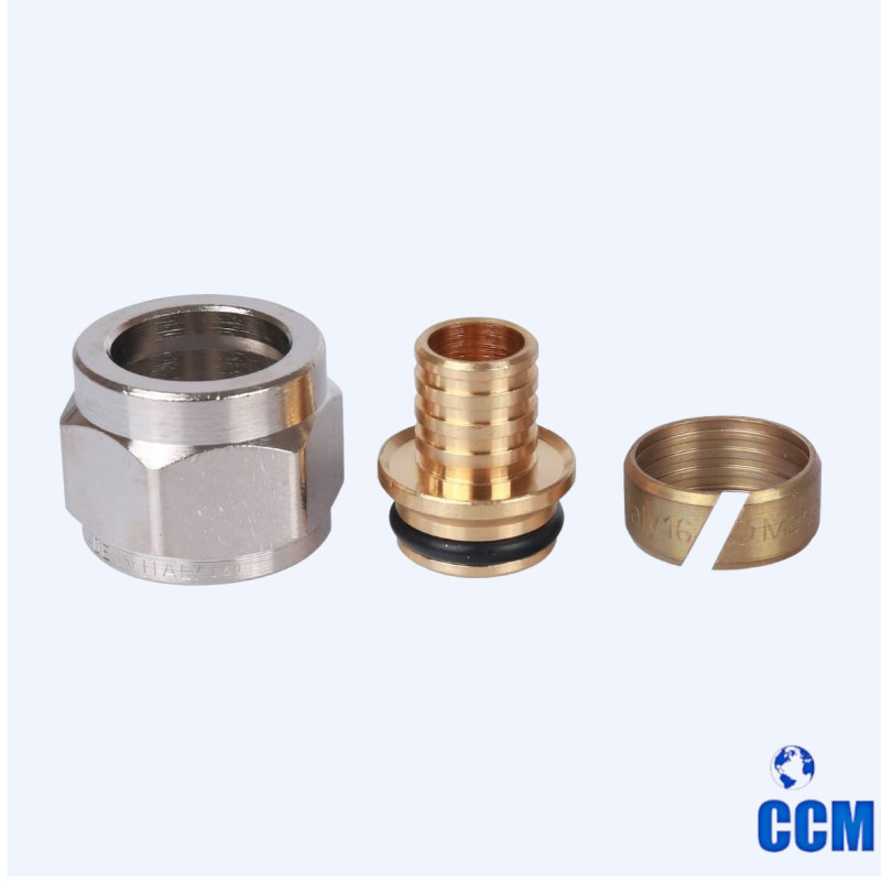 Фитинг компрессионный для труб PEX 16х2,2х1/2 евроконус STOUT SFC-0024-001622 (10/150)