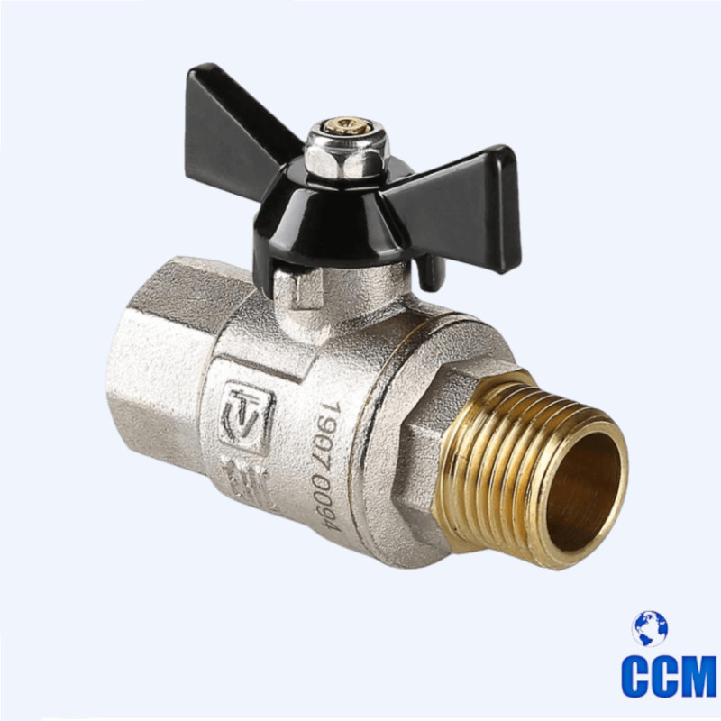 Кран VALTEC PERFECTшаровый 1" вн/нр бабочка VT.318.N.06