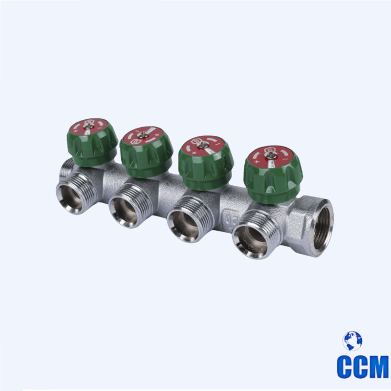 Коллектор регулирующий 3/4, 4 отвода 1/2 STOUT SMB-6850-341204