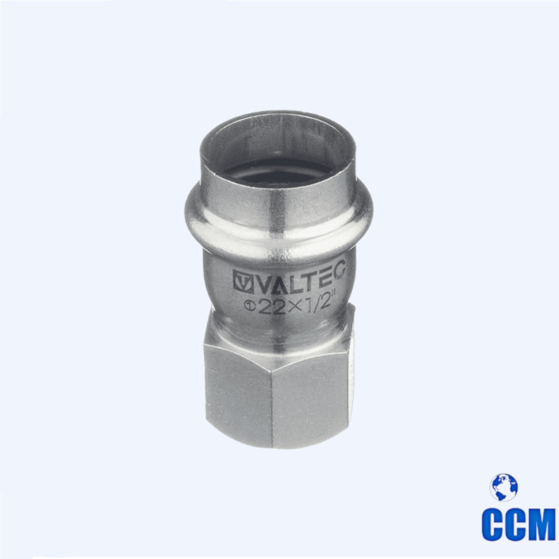 Соединитель нерж. сталь с вн.р. 22х1/2" VTi.902.I.002204