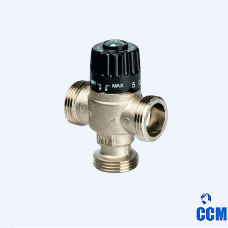 Клапан термостат. смесительный для ситем отопл. и ГВС 1" НР 30-65°С KV 2,3(STOUT) SVM-0025-236525