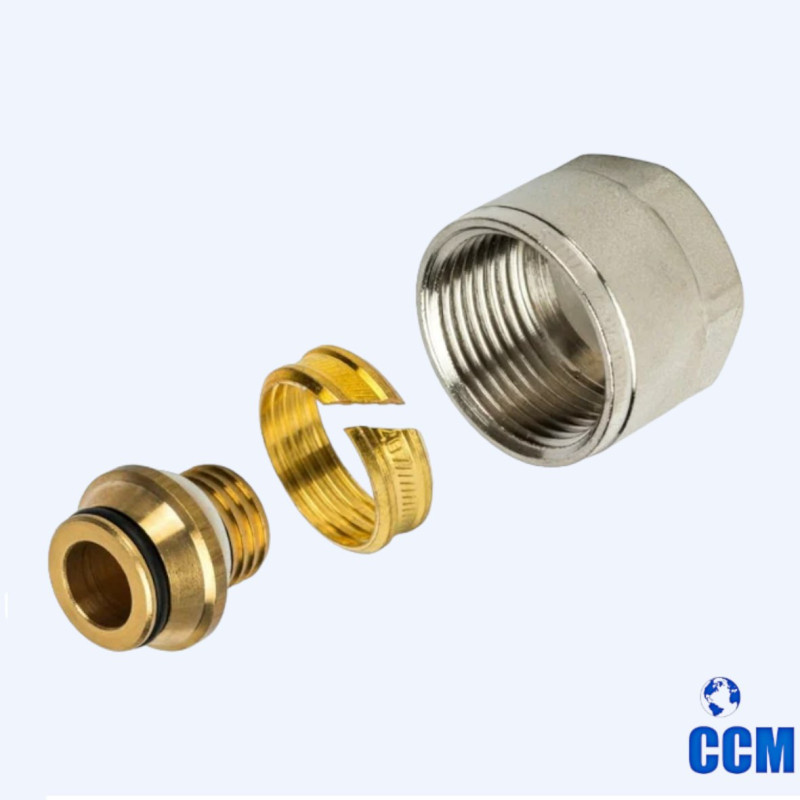 Фитинг компрессионный для труб PEX-AL-PEX 20х2,0х3/4 STOUT SFC-0021-002020