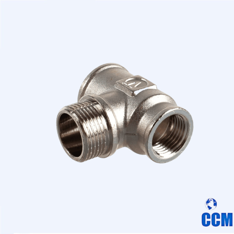 Тройник с переходом на нар.р. 3/4"х3/4"х1/2" вн-нар-вн VTr.132.RN.050504