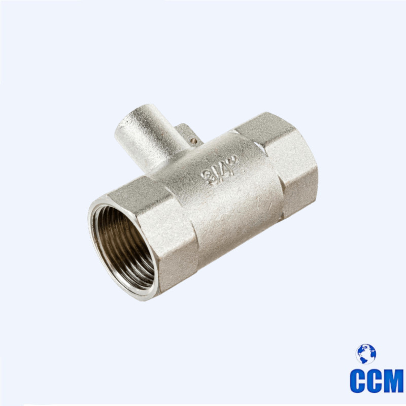 Тройник под датчик теплосчётчика, 3/4"х M10 х 3/4" вн.-вн.-вн. VTr.250.N.0005