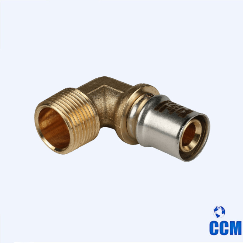 Угольник-переходник STOUT с наруж.рез. 3/4"х20 для МП труб прессовой SFP-0011-003420