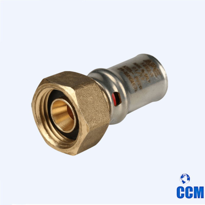 Переходник STOUT с накидной гайкой 1/2"х16 для металлопл. труб прессовой SFP-0016-001216