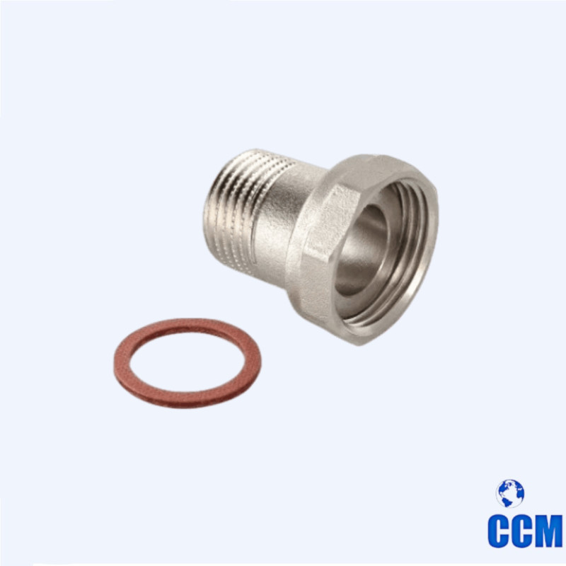Полусгон прямой с накидной гайкой, 3/4"x1/2" VTr.613.N.0504