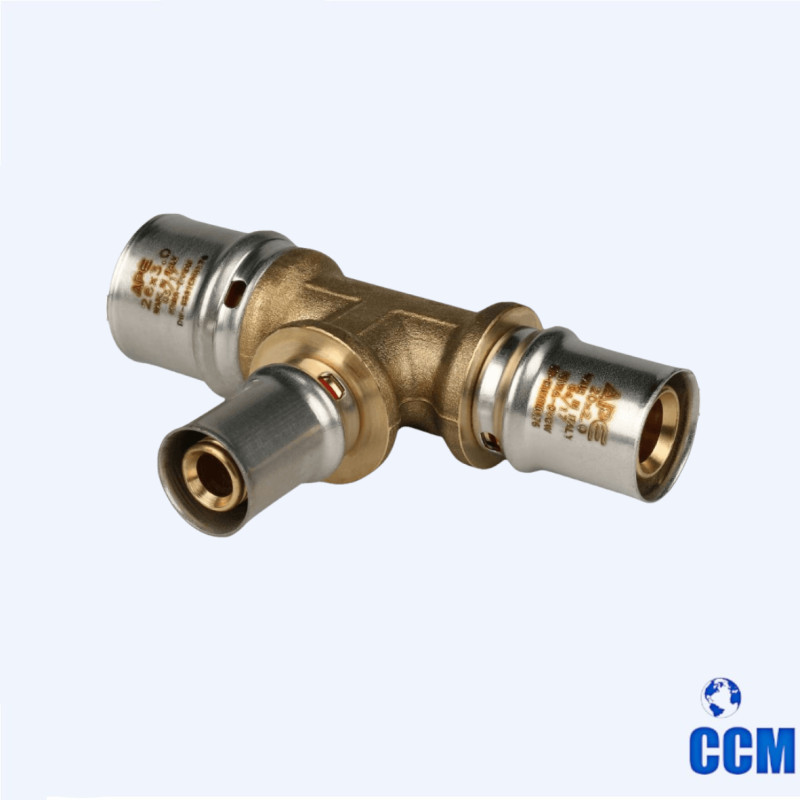 Тройник STOUT переходной 26х16х20 для МП труб прессовой SFP-0005-261620