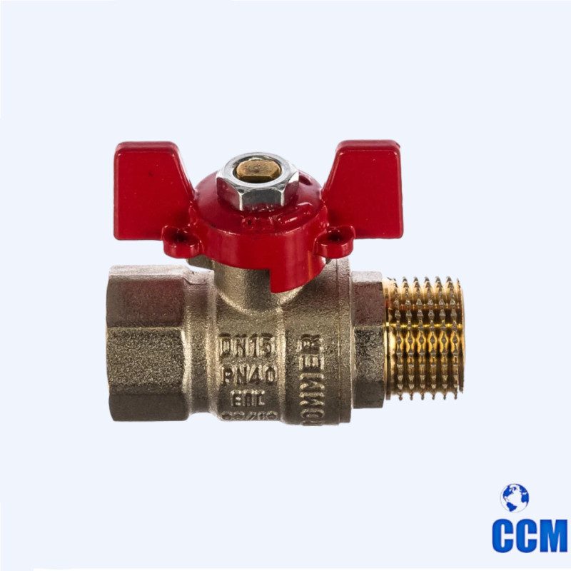 Кран шаровый вн/нр 1/2 (Ду15) б.(ROMMER) RBV-0004-2210215 (RBV-0004-0210215)