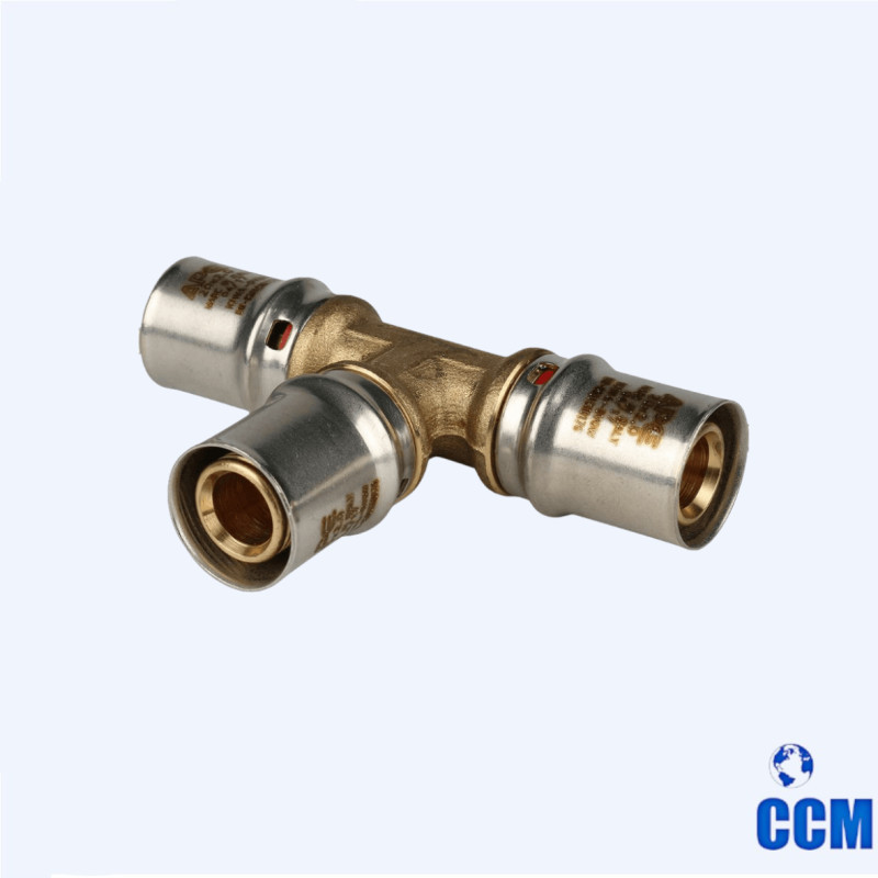 Тройник STOUT равнопроход. 20х20х20 для МП труб прессовой SFP-0006-202020